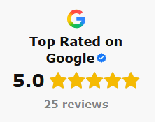NeuroFX Google rating graphic showing 5.0 stars and 25 reviews