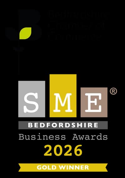 SME Bedfordshire Business Awards 2026 gold winner, awarded to NeuroFX
